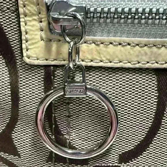 Coach SoHo Daisy Legacy Vintage Shopper Tote Signature Jacquard Khaki Yellow Bag - Picture 5 of 16